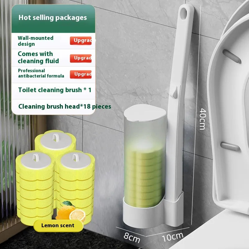 Space-Saver Wall-Mounted Bathroom Cleaning Kit