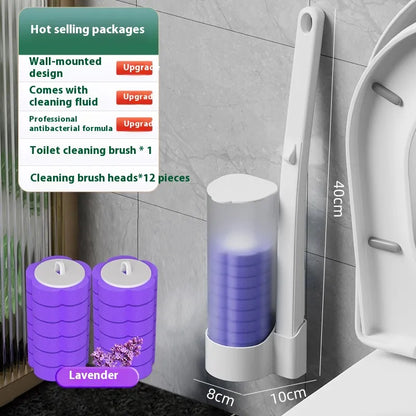 Space-Saver Wall-Mounted Bathroom Cleaning Kit