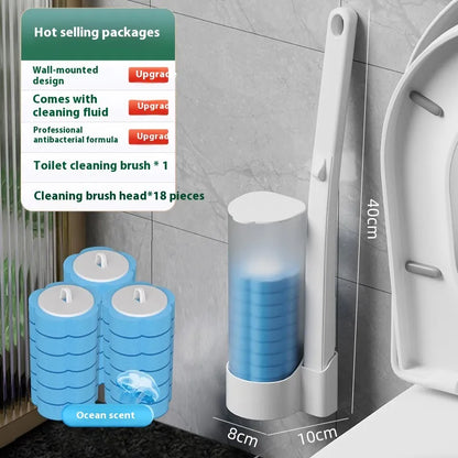 Space-Saver Wall-Mounted Bathroom Cleaning Kit
