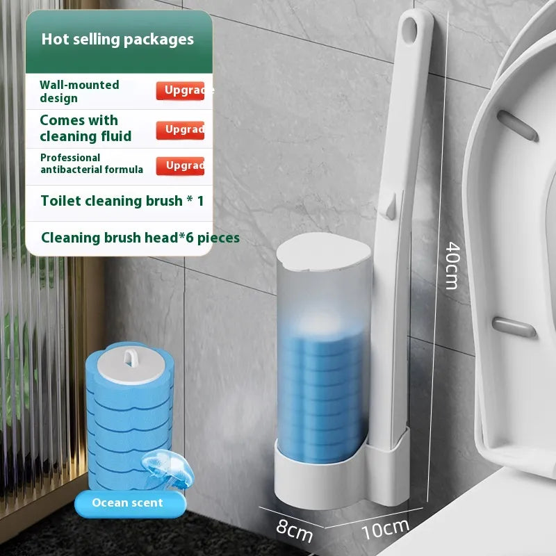 Space-Saver Wall-Mounted Bathroom Cleaning Kit