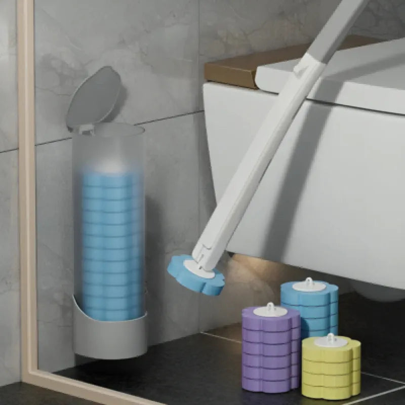 Space-Saver Wall-Mounted Bathroom Cleaning Kit