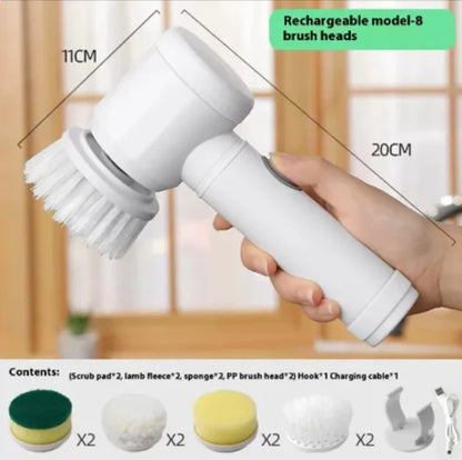 Versatile Electric Scrubbing Brush | Easy-Clean Home Tool