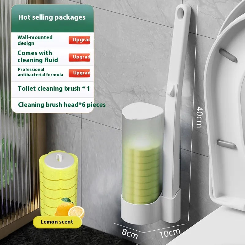 Space-Saver Wall-Mounted Bathroom Cleaning Kit