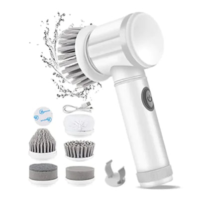 Versatile Electric Scrubbing Brush | Easy-Clean Home Tool